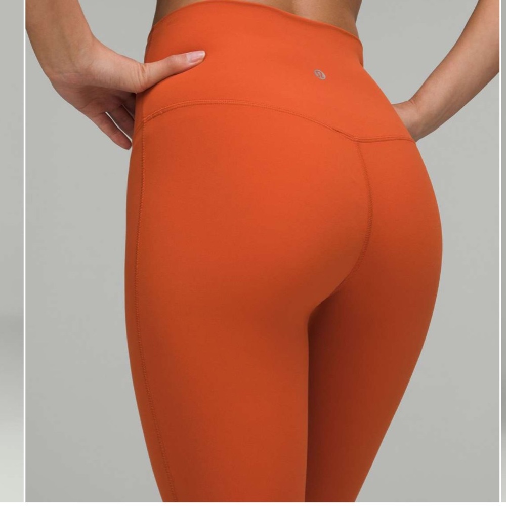LULULEMON super high rise size 4 canyon orange